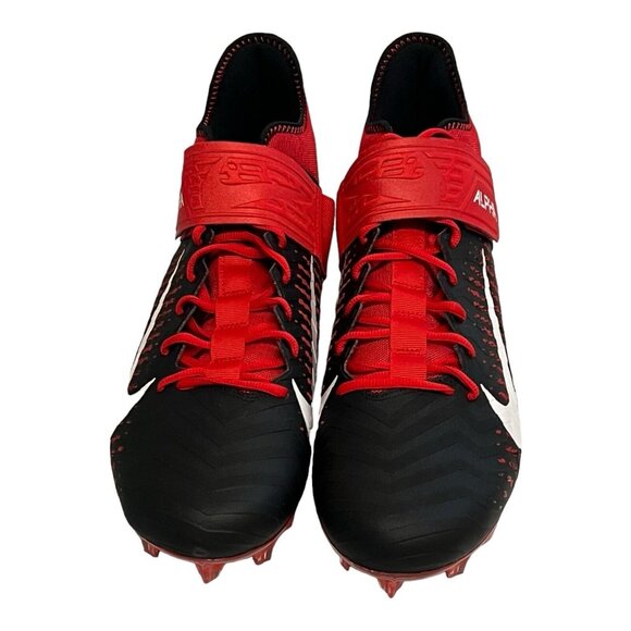 Nike Men’s Alpha Menace Pro 2 MID Football Cleats Black/Red Size 12 BV3945-600 - Picture 8 of 10